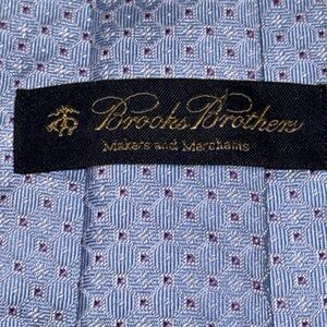 Brooks Brothers Blue and Purple Geometric Fabric